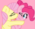 Size: 418x353 | Tagged: safe, artist:jadeharmony, artist:madzbases, fluttershy, pinkie pie, earth pony, pegasus, pony, g4, alternate hairstyle, base used, cheek kiss, cute, daaaaaaaaaaaw, diapinkes, duo, duo female, eyes closed, female, hug, kissing, lesbian, mare, one eye closed, pink background, ship:flutterpie, shipping, shyabetes, simple background, smiling, sweet dreams fuel, wholesome