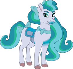 Size: 1299x1227 | Tagged: safe, artist:prixy05, oc, oc only, oc:prixy, horse, barely pony related, bow, female, hair bow, mare, neck bow, simple background, solo, style emulation, tail, tail bow, transparent background, wild manes, wild manes oc, wild manesified