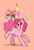 Size: 744x1094 | Tagged: source needed, safe, artist:butterfoliage, pinkie pie, earth pony, pony, g4, cake, candle, cute, diapinkes, female, food, mare, pink background, simple background, smiling, solo