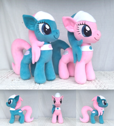 Size: 4500x4950 | Tagged: safe, artist:azdaracylius, aloe, lotus blossom, earth pony, pony, g4, absurd resolution, irl, photo, plushie, spa twins