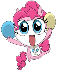 Size: 3000x3737 | Tagged: safe, artist:keronianniroro, edit, vector edit, pinkie pie, g4, jumping, keronian, sergeant frog, simple background, solo, species swap, transparent background, vector
