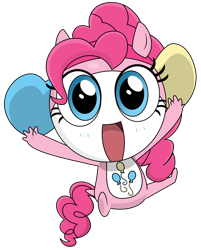 Size: 3000x3737 | Tagged: safe, artist:keronianniroro, edit, vector edit, pinkie pie, keronian, g4, jumping, sergeant frog, simple background, solo, species swap, transparent background, vector