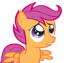 Size: 5570x4839 | Tagged: safe, artist:koboldthief, scootaloo, pegasus, pony, g4, female, filly, foal, gritted teeth, sad, simple background, solo, spread wings, teeth, transparent background, vector, wings