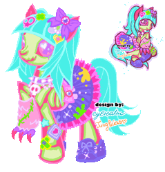 Size: 692x723 | Tagged: safe, artist:eyerealm, artist:junglicious64, oc, oc only, oc:gurokawa, hybrid, pony, skeleton pony, undead, adoptable, adoptable open, animated, badge, bandaid, blinking, blood, bone, bow, choker, clothes, collaboration, colored bones, colored claws, colored eyelashes, colored pupils, colored sclera, creepy cute, eyeball, eyelashes, eyeshadow, eyestrain warning, fluffy leg warmers, frame by frame, frilly skirt, gif, green eyeshadow, grimcute, gurokawa, gurokawaii, hair accessory, hair bow, hairclip, heart, heart eyes, hoof claws, hoof shoes, leg warmers, long mane, long tail, makeup, mane accessory, open mouth, open smile, pink coat, pink eyes, purple bow, purple eyelashes, purple pupils, purple shoes, purple skirt, raised hoof, red sclera, saturated, sharp teeth, simple background, skeleton, skirt, skull hairclip, smiling, sparkles, sparkly clothes, sparkly shoes, spiked choker, standing, tail, teal mane, teal tail, teeth, transparent background, transparent flesh, unusual pupils, waistband, watermark, wingding eyes