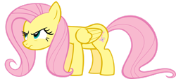 Size: 1280x577 | Tagged: safe, artist:brycehebert, fluttershy, pegasus, pony, g4, female, mare, simple background, solo, transparent background, vector