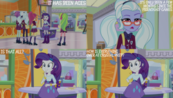 Size: 2000x1125 | Tagged: safe, edit, edited screencap, editor:quoterific, screencap, lemon zest, rarity, ringo, sour sweet, sugarcoat, sunny flare, human, equestria girls, equestria girls specials, g4, my little pony equestria girls: dance magic, female