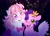 Size: 1922x1368 | Tagged: safe, artist:catmintyt, pipp petals, horse, pegasus, pony, g5, adorapipp, bowtie, candi (wild manes), crossover, cute, diadem, duo, duo female, eye clipping through hair, eyebrows, eyebrows visible through hair, female, grin, jewelry, mare, one eye closed, open mouth, open smile, regalia, signature, smiling, spread wings, wild manes, wings