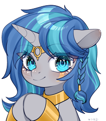 Size: 1000x1149 | Tagged: safe, alternate version, artist:frostmoon, oc, oc only, oc:cork, pony, clothes, dark skin, egyptian, female, greek, mare, simple background, solo, transparent background