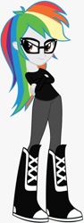 Size: 270x720 | Tagged: safe, artist:ajosterio, oc, oc only, human, equestria girls, g4, boots, clothes, denim, high heel boots, jeans, pants, shirt, shoes, simple background, solo, white background