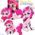 Size: 2048x2048 | Tagged: safe, artist:xiaowu07, pinkie pie, earth pony, pegasus, pony, g4, cute, female, looking at you, mare, plushie, simple background, sitting, smiling, solo, white background