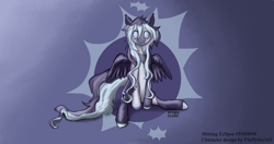 Size: 4096x2160 | Tagged: safe, artist:heavenheathen, artist:heavenheather, oc, oc only, pegasus, gradient background, looking at you, sitting, solo, spread wings, wings