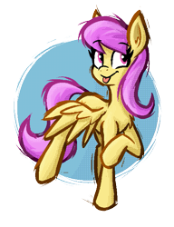 Size: 515x670 | Tagged: safe, artist:daze, sunny rays, pegasus, pony, g4, background pony, female, mare, pixel-crisp art, simple background, solo, tongue out, transparent background