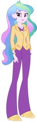 Size: 653x2138 | Tagged: safe, artist:greywolf2021, princess celestia, principal celestia, human, equestria girls, g4, blazer, brooch, clothes, cutie mark accessory, cutie mark brooch, female, human female, jewelry, simple background, solo, transparent background, watch, wristwatch