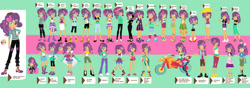 Size: 1280x451 | Tagged: safe, artist:izzysingz, artist:selenaede, oc, oc only, equestria girls, g4, crystal guardian, solo