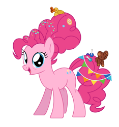 Size: 1532x1638 | Tagged: safe, artist:xmastermmosx, pinkie pie, earth pony, pony, g4, female, mare, older, older pinkie pie, simple background, solo, transparent background