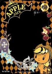 Size: 302x424 | Tagged: safe, applejack, pony, series:卡游彩虹三, g4, official, card, chinese, english, female, kayou, merchandise, solo, text, trading card