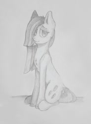 Size: 650x882 | Tagged: safe, artist:tarsaqus, marble pie, earth pony, pony, g4, pencil drawing, solo, traditional art