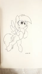 Size: 900x1600 | Tagged: safe, artist:tarsaqus, derpy hooves, pony, g4, solo, traditional art