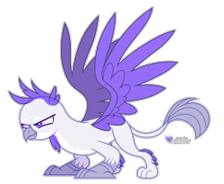 Size: 4696x3848 | Tagged: safe, artist:lavender-bases, gallus, griffon, g4, absurd resolution, base, male, simple background, solo, transparent background, watermark