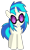 Size: 1024x1717 | Tagged: safe, artist:popmannn, dj pon-3, vinyl scratch, pony, unicorn, g4, female, horn, mare, simple background, solo, transparent background, unamused, vector, vinyl scratch is not amused, vinyl's glasses