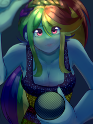 Size: 3000x4000 | Tagged: safe, rainbow dash, human, equestria girls, equestria girls specials, g4, my little pony equestria girls: spring breakdown, breasts, busty rainbow dash, female, high res, misleading thumbnail, solo