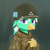 Size: 607x611 | Tagged: safe, artist:cunben_mapleleaf, oc, oc:"ange"camilleperrin, griffon, equestria at war mod, clothes, helmet, jewelry, looking at you, necklace, simple background, uniform