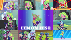 Size: 1280x721 | Tagged: safe, edit, edited screencap, editor:quoterific, screencap, indigo zap, lemon zest, principal abacus cinch, rarity, sci-twi, sugarcoat, sunny flare, twilight sparkle, human, equestria girls, equestria girls specials, g4, my little pony equestria girls: dance magic, my little pony equestria girls: friendship games, dance magic (song), female