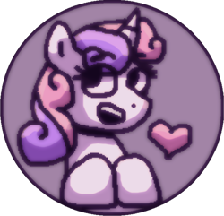 Size: 598x576 | Tagged: safe, artist:rosa ushiromiya, sweetie belle, pony, unicorn, g4, digital art, female, horn, mare, pixel-crisp art, solo