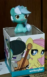 Size: 2397x3948 | Tagged: safe, fluttershy, lyra heartstrings, octavia melody, princess celestia, alicorn, earth pony, pegasus, g4, chibi, female, figurine, group, irl, merchandise, photo, photography, studio chibi, welovefine