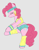 Size: 2236x2884 | Tagged: safe, artist:mare_enjoyer, pinkie pie, earth pony, g4, clothes, headband, leg warmers, solo, sports bra, stretching, workout outfit, wristband