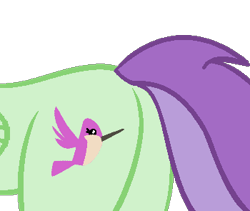 Size: 350x295 | Tagged: safe, violet twirl, bird, pegasus, pony, g4, background pony, base used, butt, butt only, female, friendship student, mare, pictures of butts, plot, simple background, solo, transparent background