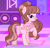 Size: 1278x1220 | Tagged: safe, artist:cstrawberrymilk, oc, oc only, oc:strawberry milk, pegasus, pony, g4, bangs, blushing, brown mane, brown tail, butt, club, coat markings, colored hooves, colored muzzle, cream coat, cream hooves, dance floor, ear piercing, earring, eyelashes, facial markings, female, folded wings, hooves, indoors, jewelry, lidded eyes, looking at you, mare, neckerchief, piercing, plot, ponytail, screencap background, smiling, smiling at you, snip (coat marking), solo, tail, two toned mane, two toned tail, wavy mane, wavy tail, wings