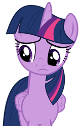 Size: 1280x1998 | Tagged: safe, artist:yellowdash1998v2, twilight sparkle, alicorn, pony, amending fences, g4, female, frown, looking at something, mare, sad, simple background, solo, transparent background, twilight sparkle (alicorn), vector