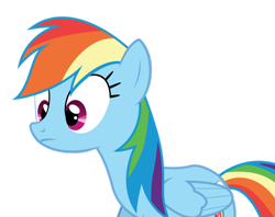 Size: 1280x1013 | Tagged: safe, artist:yellowdash1998v2, rainbow dash, pegasus, pony, g4, sleepless in ponyville, female, mare, puzzled, simple background, solo, transparent background, vector