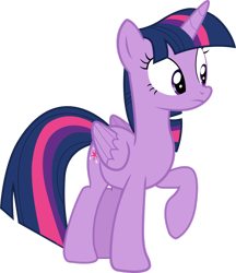 Size: 1280x1481 | Tagged: safe, artist:yellowdash1998v2, twilight sparkle, alicorn, pony, g4, top bolt, female, frown, mare, puzzled, raised hoof, simple background, solo, transparent background, twilight sparkle (alicorn), vector