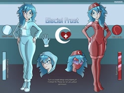 Size: 2733x2050 | Tagged: safe, artist:devillustart, oc, oc:glacial frost(fireverse), human, equestria girls, g4, alternate universe, clothes, equestria girls-ified, fireheart76's latex suit design, gloves, latex, latex boots, latex gloves, latex suit, prisoners of the moon, reference sheet, rubber, rubber suit