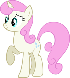 Size: 1280x1413 | Tagged: safe, artist:yellowdash1998v2, twinkleshine, pony, unicorn, g4, triple threat, adorableshine, cute, female, horn, kindhearted, mare, raised hoof, simple background, smiling, solo, transparent background, vector