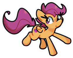 Size: 900x714 | Tagged: safe, artist:kindakismet, scootaloo, pegasus, pony, g4, female, filly, foal, mare, simple background, smiling, solo, the cmc's cutie marks, transparent background