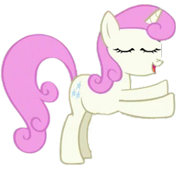 Size: 330x317 | Tagged: safe, edit, edited screencap, screencap, twinkleshine, pony, unicorn, g4, eyes closed, female, horn, mare, simple background, solo, transparent background