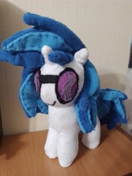 Size: 3000x4000 | Tagged: safe, artist:jbond, dj pon-3, vinyl scratch, pony, unicorn, g4, female, handmade, horn, irl, mare, photo, photography, plushie, solo