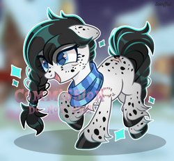 Size: 1920x1785 | Tagged: safe, artist:scarffist, oc, oc only, earth pony, pony, base used, black mane, blue eyes, commission, solo, winter, ych result