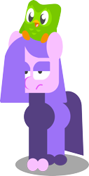 Size: 1280x2523 | Tagged: safe, artist:isaac_pony, bird, earth pony, owl, pony, duolingo, emo, female, happy, lily (duolingo), ponified, simple background, solo, style emulation, tail, transparent background, vector