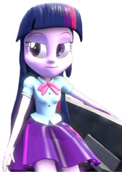 Size: 430x604 | Tagged: safe, artist:nicohamm2020, twilight sparkle, human, equestria girls, g4, 3d, simple background, solo, white background