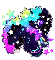 Size: 1526x1648 | Tagged: safe, artist:browniiponii, oc, oc only, chibi, commission open, neon, simple background, solo, transparent background