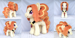 Size: 6055x3120 | Tagged: safe, artist:azdaracylius, adagio dazzle, earth pony, pony, g4, disguise, disguised siren, earth pony adagio dazzle, equestria girls ponified, female, gem, irl, mare, photo, plushie, ponified, siren gem, solo