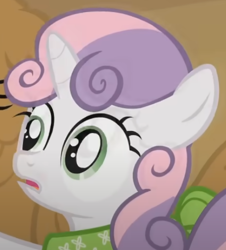 Size: 470x521 | Tagged: safe, screencap, rarity, sweetie belle, g4, my little pony: friendship is magic, sisterhooves social, cropped, female, filly, foal, mare, shocked