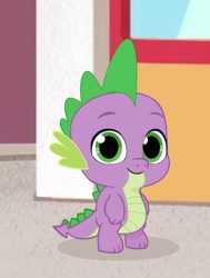 Size: 563x745 | Tagged: safe, artist:oljapisanik, spike, dragon, g4, g5, my little pony: tell your tale, baby, baby dragon, baby spike, cute, daaaaaaaaaaaw, g4 to g5, generation leap, male, solo, spikabetes, wingless spike, younger