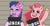 Size: 562x290 | Tagged: safe, artist:oljapisanik, pinkie pie, twilight sparkle, oc, oc:fuchsia surprise, oc:twinkle sprinkle, earth pony, pegasus, g4, g5, my little pony: tell your tale, the game is ahoof, spoiler:g5, spoiler:my little pony: tell your tale, barbie mugshot meme, duo, earth pony twilight, g4 to g5, g5 concept leaks, generation leap, meme, mugshot, pegasus pinkie pie, pinkie pie (g5 concept leak), race swap, twilight sparkle (g5 concept leak), twilight sparkle is not amused, unamused