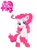 Size: 564x765 | Tagged: safe, artist:oljapisanik, pinkie pie, oc, oc:fuchsia surprise, pegasus, pony, g4, g5, g4 to g5, g5 concept leaks, generation leap, my little pony logo, pegasus pinkie pie, pinkie pie (g5 concept leak), race swap, simple background, solo, white background