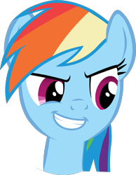 Size: 2044x2637 | Tagged: safe, artist:stardust-r3x, rainbow dash, pegasus, pony, g4, may the best pet win, face, female, head, head only, high res, mare, simple background, smiling, smirk, solo, transparent background, vector